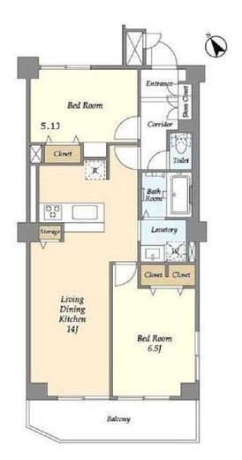 ミリアレジデンス中野弥生町　307号室　間取り