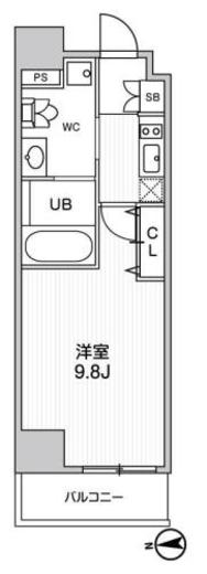 ALTERNA中野 (オルタナ中野)　601号室　間取り