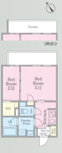 ルネサンスコート東中野　101号室　間取り