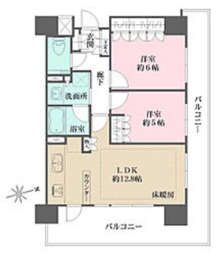 グランスイート高円寺　1103号室　間取り