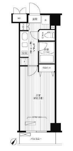 ステラメゾン荻窪　604号室　間取り
