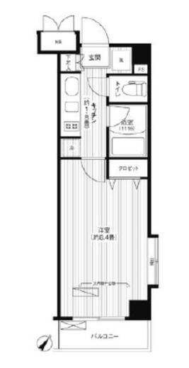 ステラメゾン荻窪　406号室　間取り