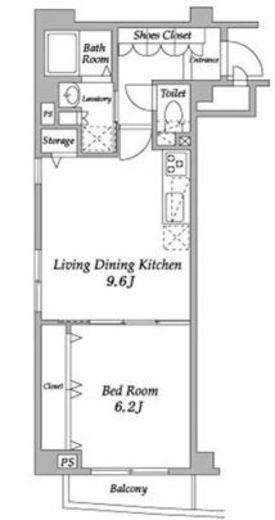 ラクラス下井草　207号室　間取り