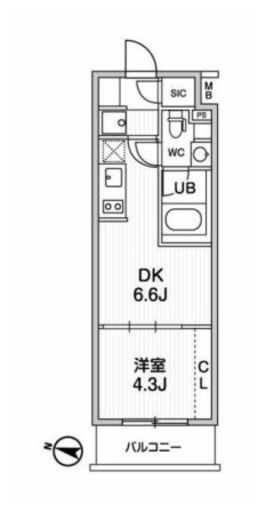 TASUKI RICHESSE HIGASHI-KOENJI　104号室　間取り