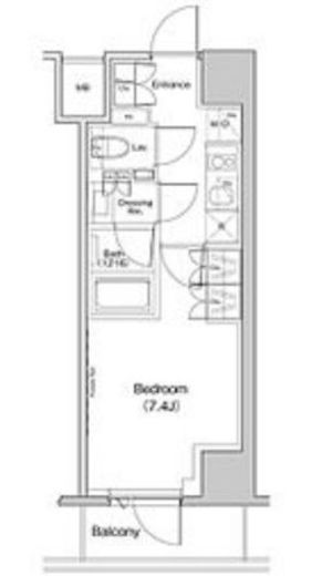 ザ・パークハビオ中野富士見町ガーデン　909号室　間取り