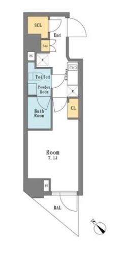 グランカーサ東中野　503号室　間取り