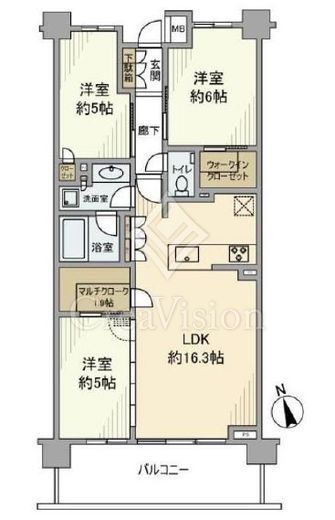 グランリビオ浜田山　213号室　間取り