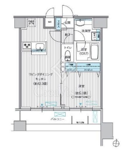 パークスリー高円寺　203号室　間取り