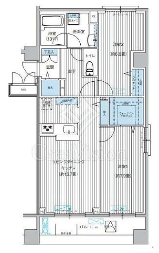パークスリー高円寺　308号室　間取り