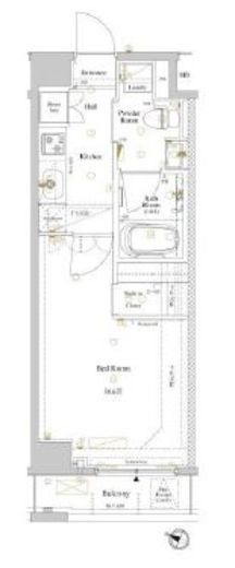 ルクレ高円寺アジールコート　208号室　間取り