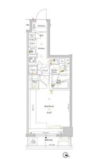 ルクレ高円寺アジールコート　703号室　間取り