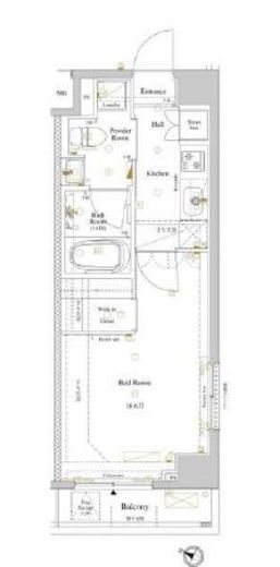 ルクレ高円寺アジールコート　103号室　間取り