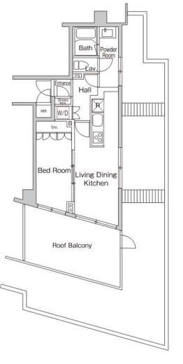 プライムアーバン西荻窪Ⅱ　513号室　間取り