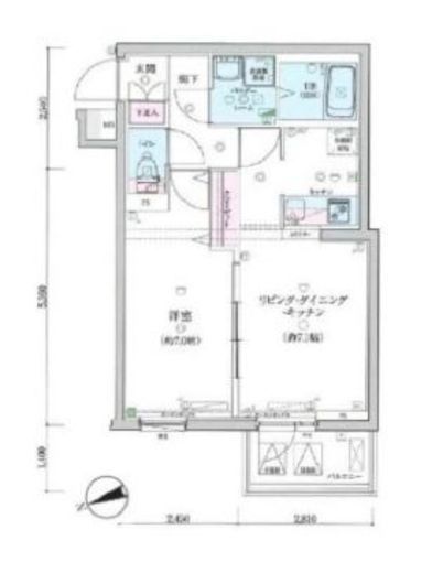 ジェノヴィア桜上水スカイガーデン　501号室　間取り