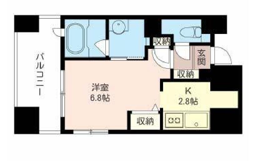 サライ南麻布　601号室　間取り