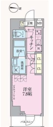 ARKMARK高円寺 (アークマーク高円寺)　602号室　間取り