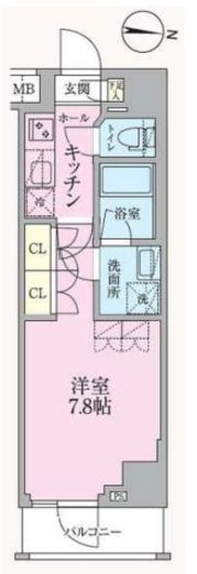 ARKMARK高円寺 (アークマーク高円寺)　604号室　間取り