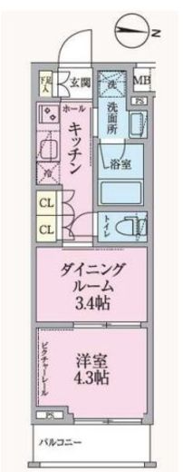 ARKMARK高円寺 (アークマーク高円寺)　703号室　間取り