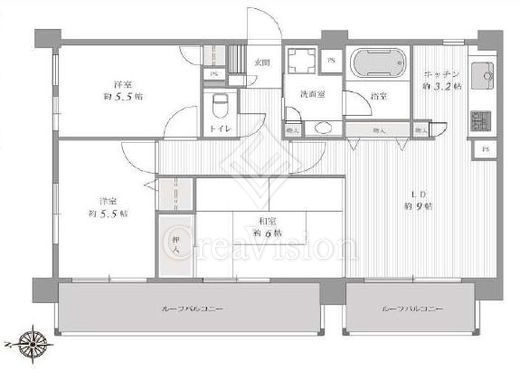 ライオンズシティ中野　701号室　間取り