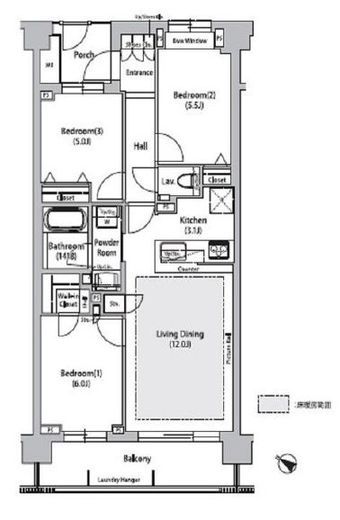 ソアラノーム荻窪天沼　216号室　間取り
