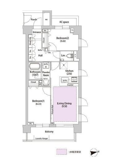 ソアラノーム荻窪天沼　208号室　間取り