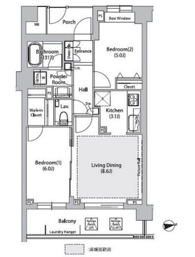 ソアラノーム荻窪天沼　207号室　間取り