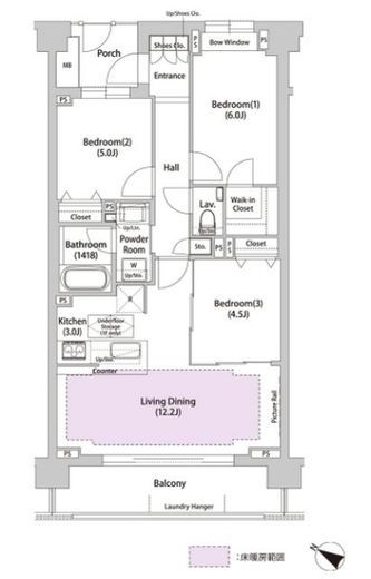 ソアラノーム荻窪天沼　416号室　間取り