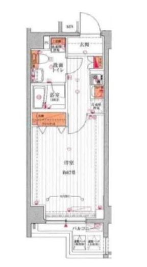 プレール・ドゥーク高円寺2　306号室　間取り