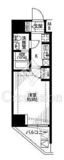 プレール・ドゥーク高円寺2　1101号室　間取り