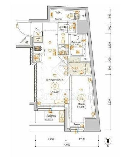 SYFORME NAKANO (シーフォルム中野)　701号室　間取り
