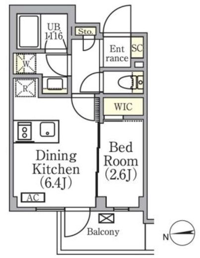 イプセ中野三丁目　306号室　間取り