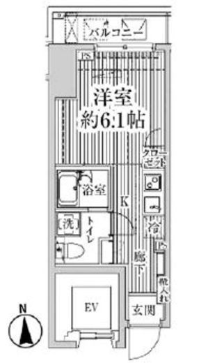 HF東中野レジデンス　602号室　間取り