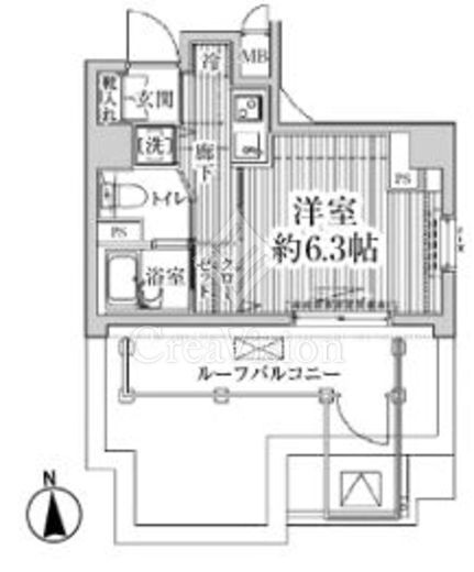 HF東中野レジデンス　901号室　間取り