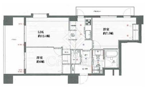 ドゥーエ練馬　1106号室　間取り