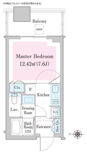 中野ステーションレジデンス　404号室　間取り