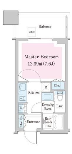 中野ステーションレジデンス　616号室　間取り