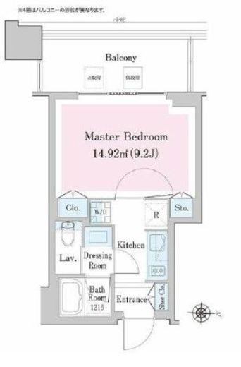 中野ステーションレジデンス　619号室　間取り