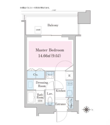 中野ステーションレジデンス　513号室　間取り