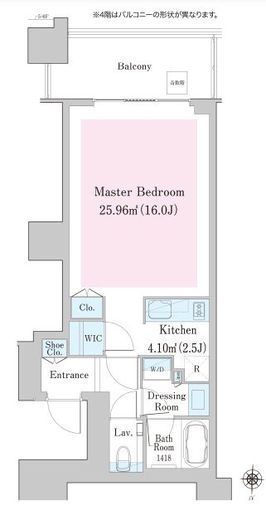 中野ステーションレジデンス　810号室　間取り