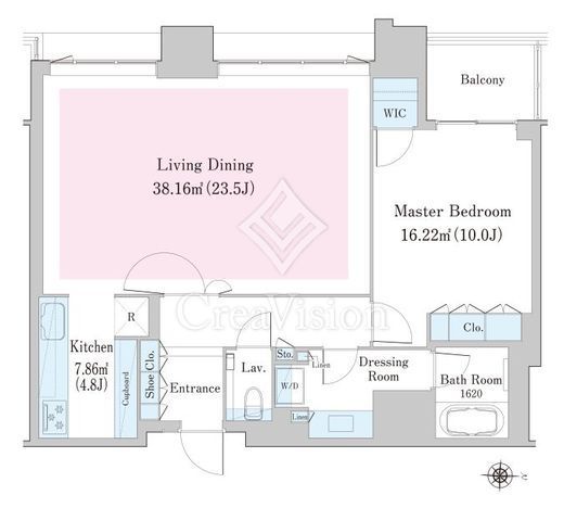 中野ステーションレジデンス　3606号室　間取り