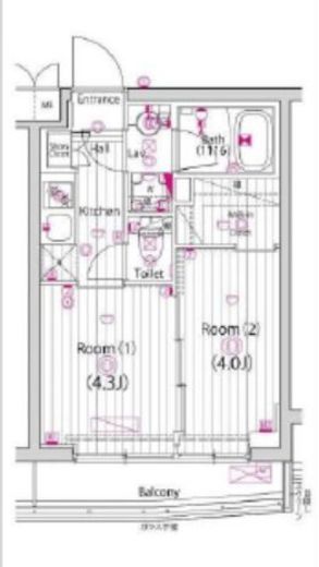 ガーラ練馬グランドステージ　409号室　間取り