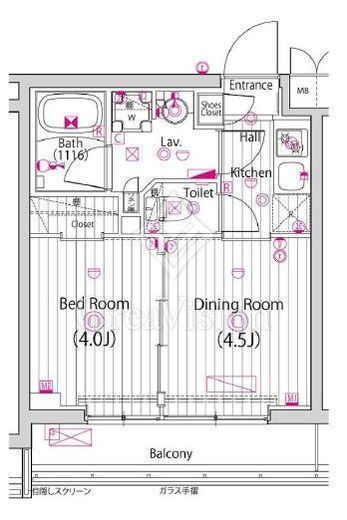 ガーラ練馬グランドステージ　114号室　間取り