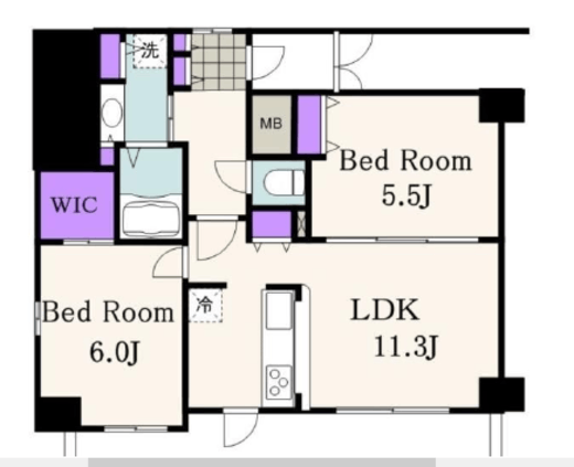 エステムプラザ品川駅前5th Avenue　1001号室　間取り