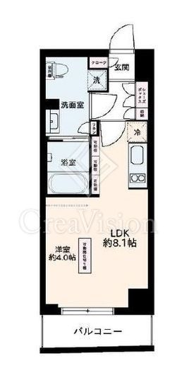 デュオステージ中野　202号室　間取り