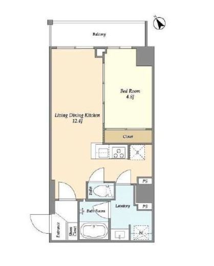 プレール・ドゥーク練馬北町　201号室　間取り