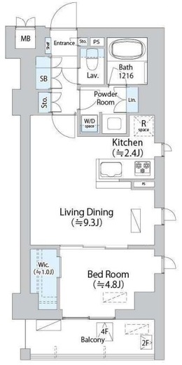 イストワール阿佐ヶ谷　307号室　間取り