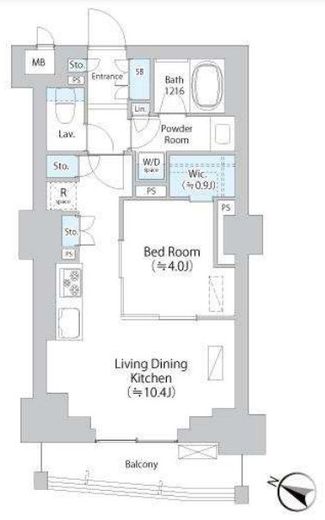 イストワール阿佐ヶ谷　505号室　間取り