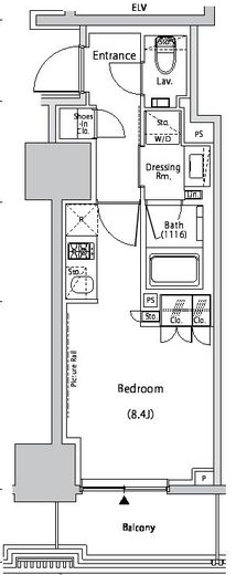 ザ・パークハビオ新中野　606号室　間取り