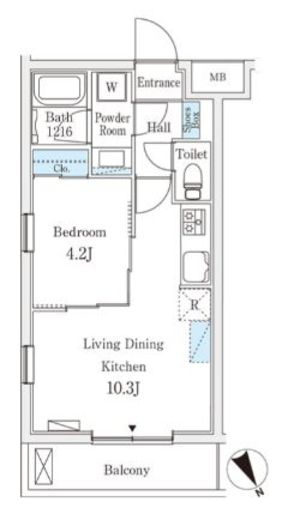 Ville Grace 永福町　206号室　間取り