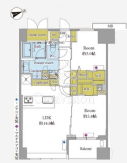 東新宿レジデンシャルタワー　904号室　間取り